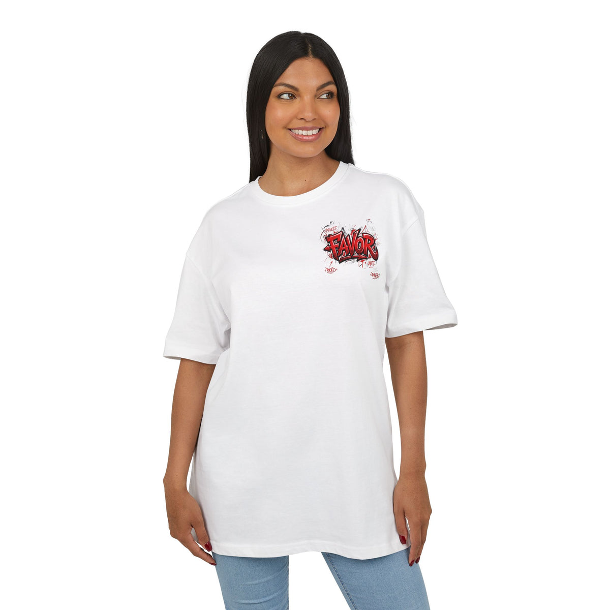 Oversized Tee — "The Devil Can't Spoil Me" Graphic Streetwear