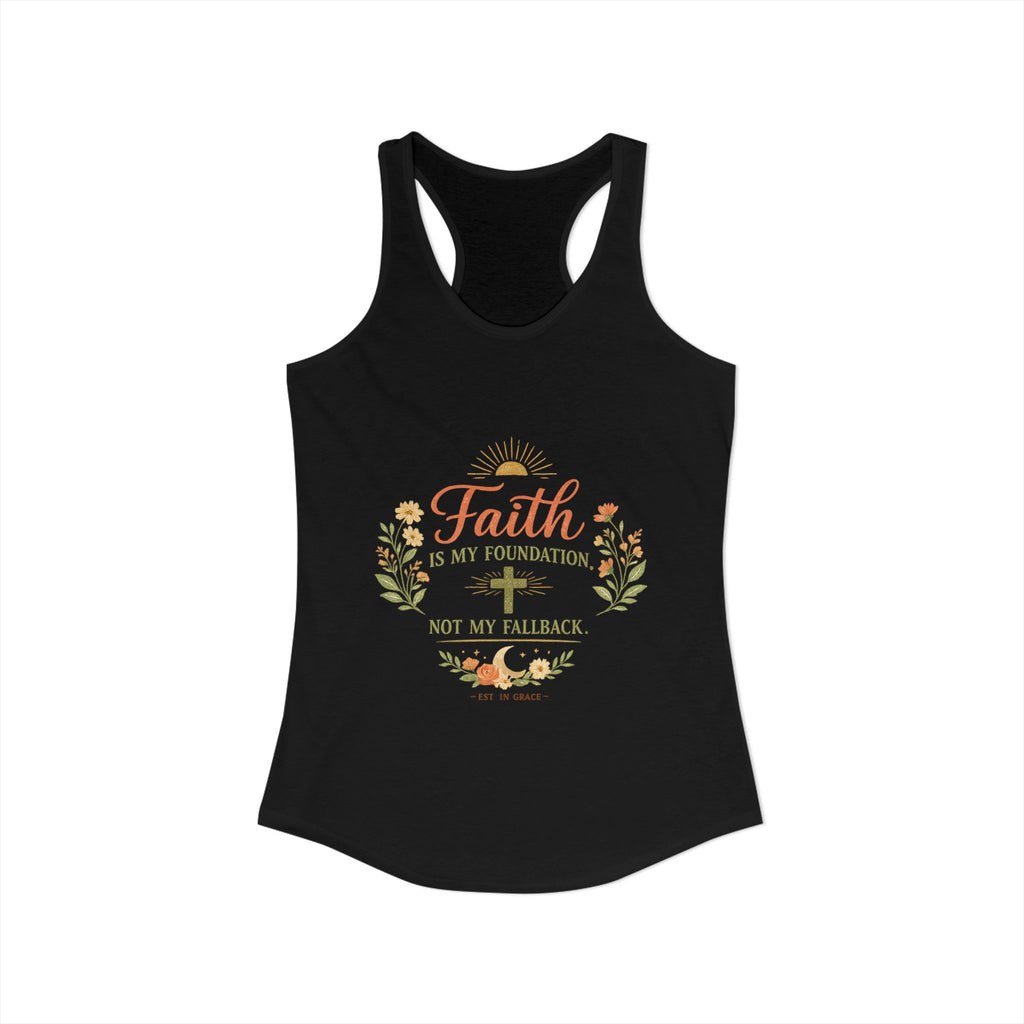 Faith is my foundation not my fallback Tank