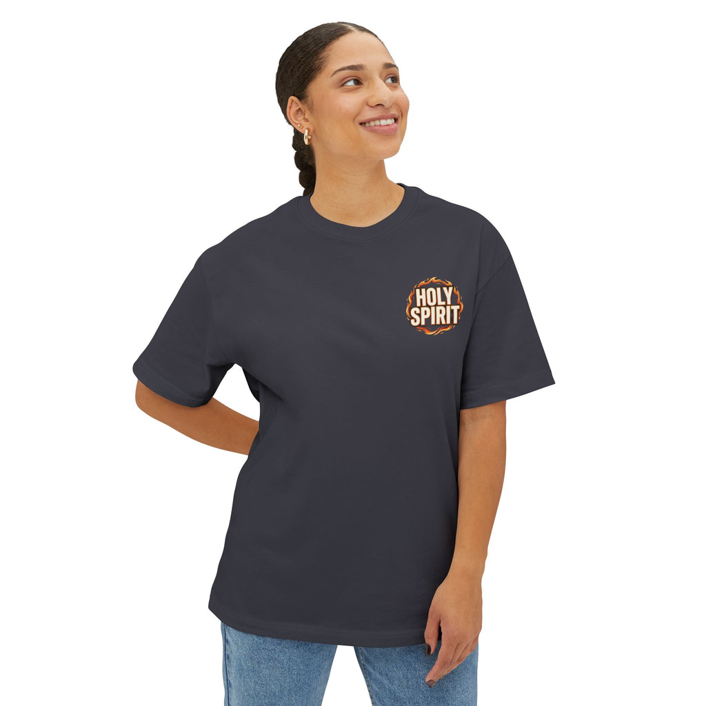 Holy Spirit T‑Shirt — Small Flame Chest Graphic Christian Tee