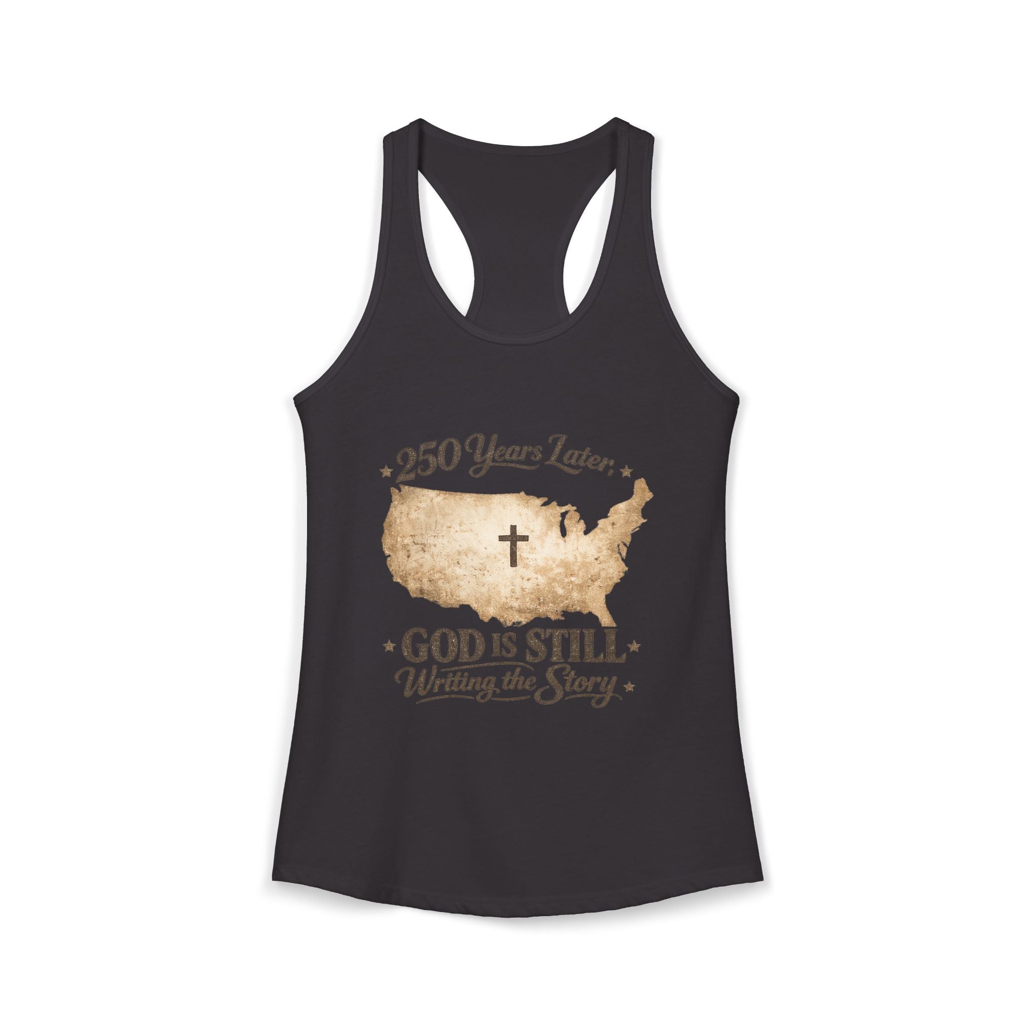250 Years Later — God Is Still Writing the Story” Christian Patriotic Razorback Tank
