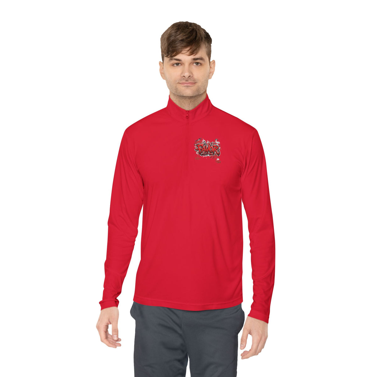 Quarter-Zip Pullover — “The Devil Can't Spot Me” Graphic