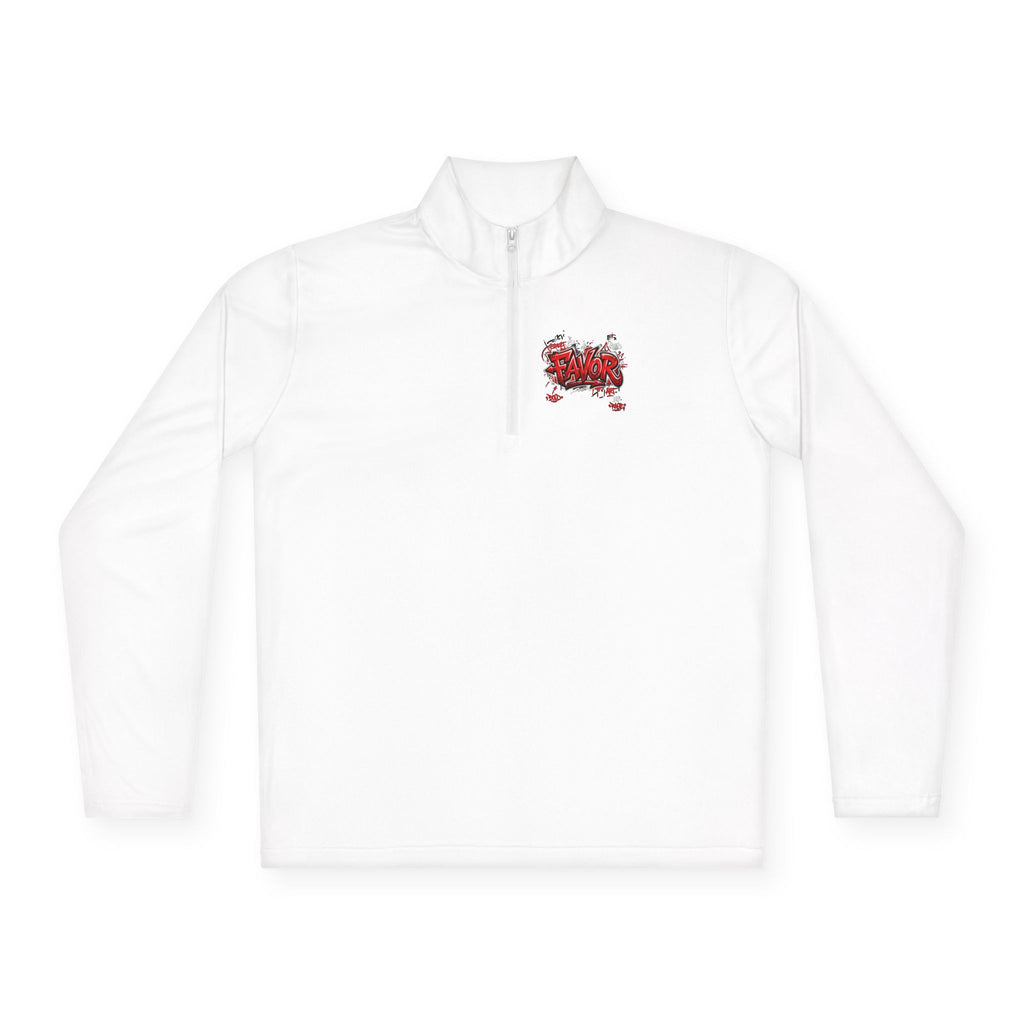 Quarter-Zip Pullover — “The Devil Can't Spot Me” Graphic