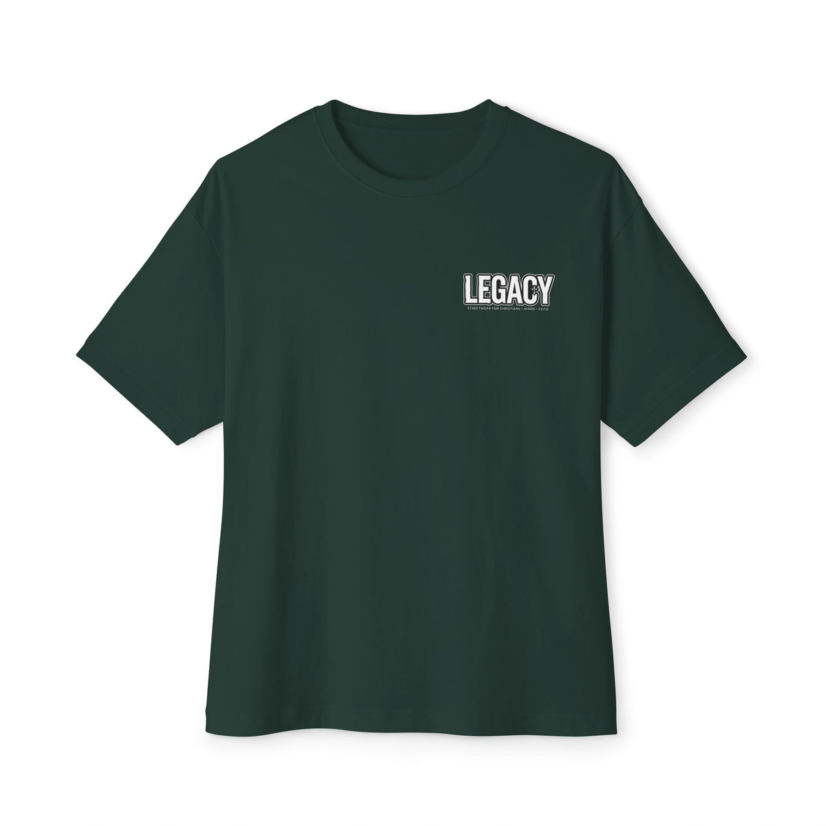 Legacy Minimalist Tee — "LEGACY" Chest Print Boxy T‑Shirt
