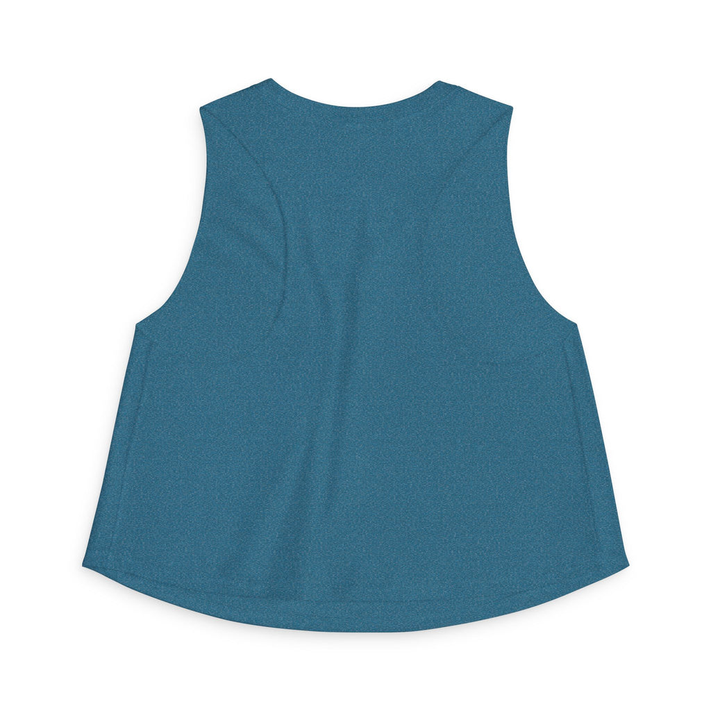 Freedom Was His First Idea Women’s Crop Top — Vintage Patriotic Graphic Tank for 4th of July
