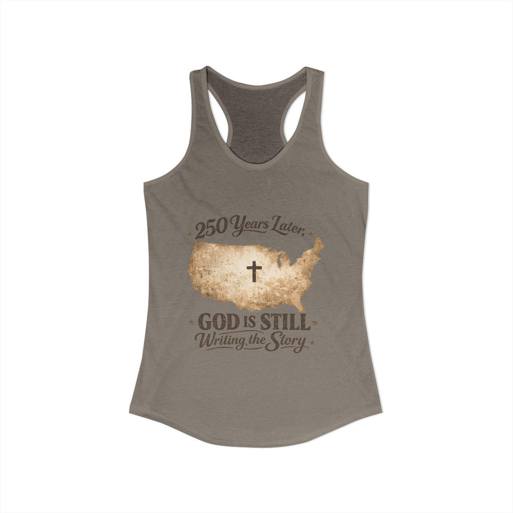 250 Years Later — God Is Still Writing the Story” Christian Patriotic Razorback Tank