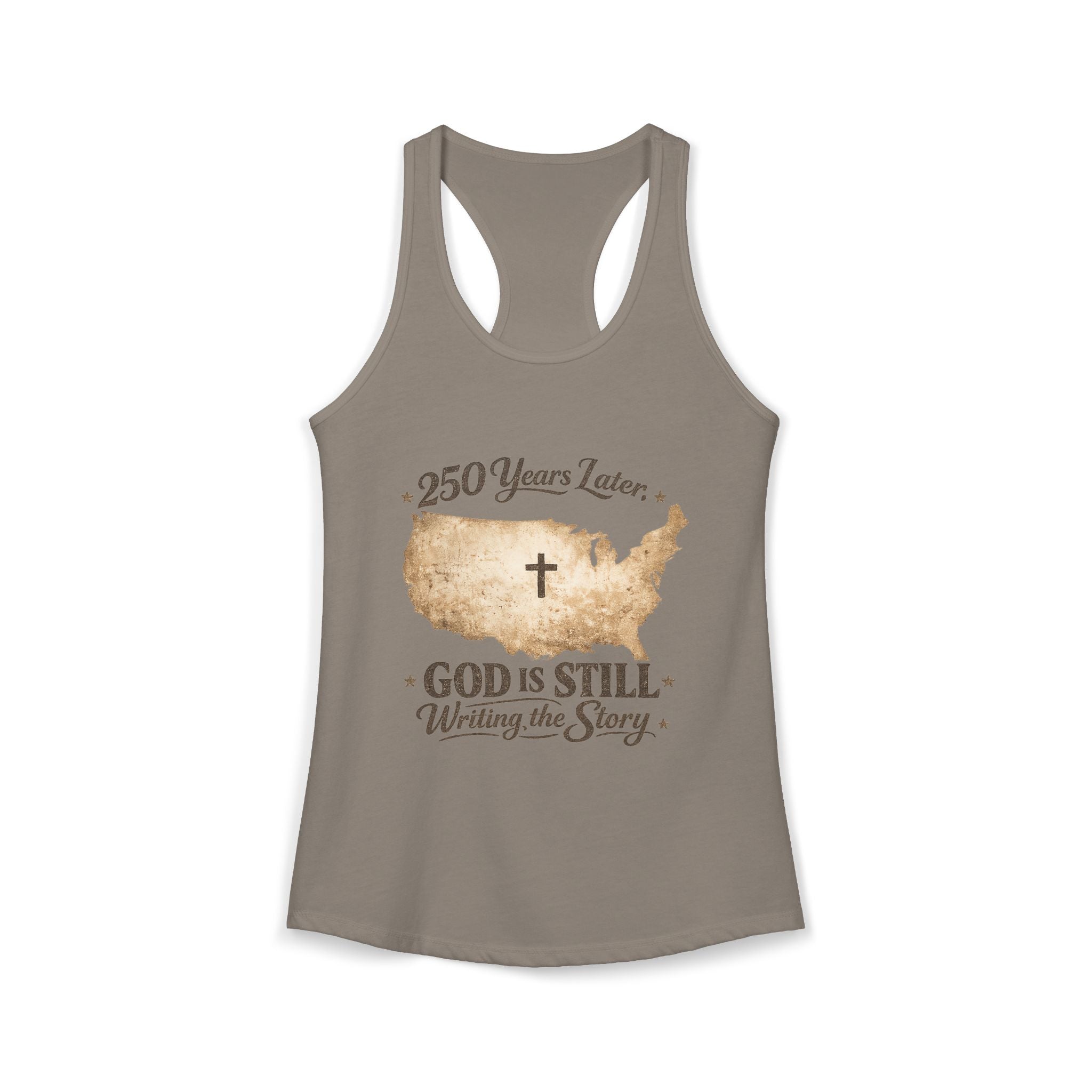 250 Years Later — God Is Still Writing the Story” Christian Patriotic Razorback Tank